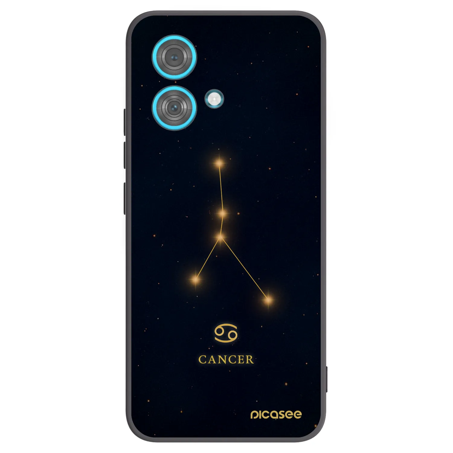 Picasee silikonski črni ovitek za Motorola Edge 40 Neo - CANCER