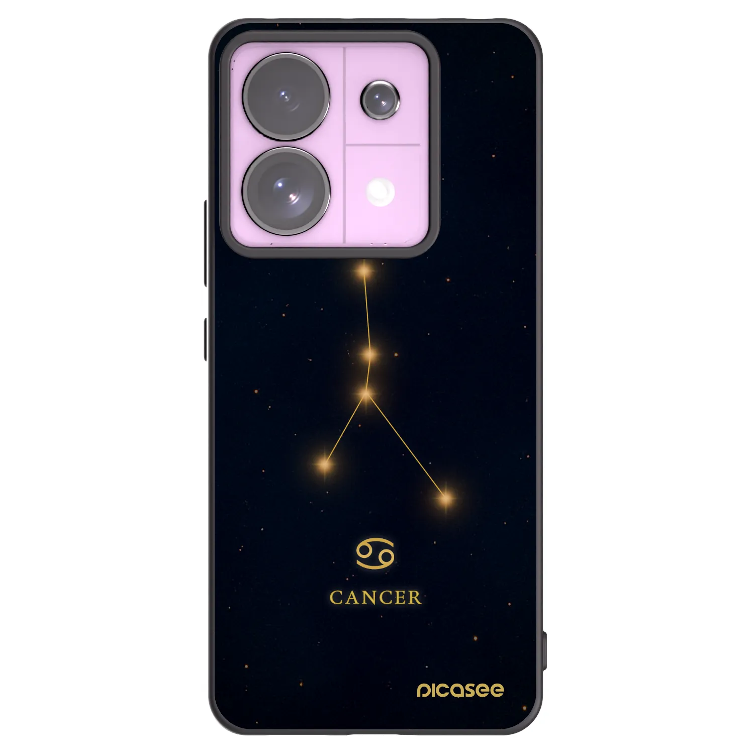 Picasee silikonski črni ovitek za Xiaomi Redmi Note 13 Pro 5G - CANCER