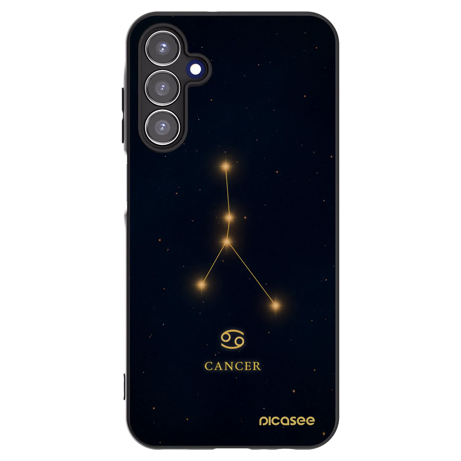 Picasee silikonski črni ovitek za Samsung Galaxy A15 A156B 5G - CANCER