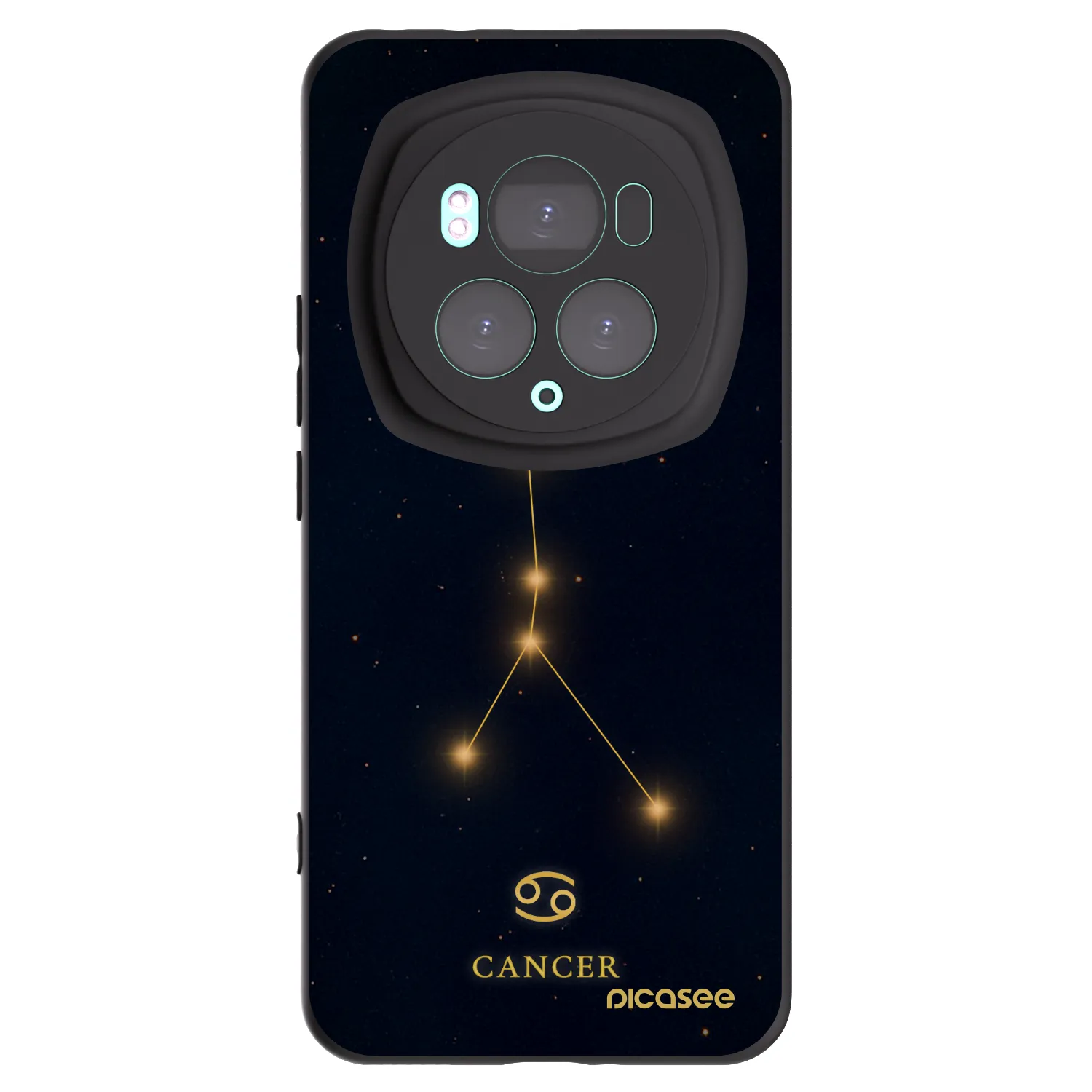 Picasee silikonski črni ovitek za Honor Magic6 Pro - CANCER