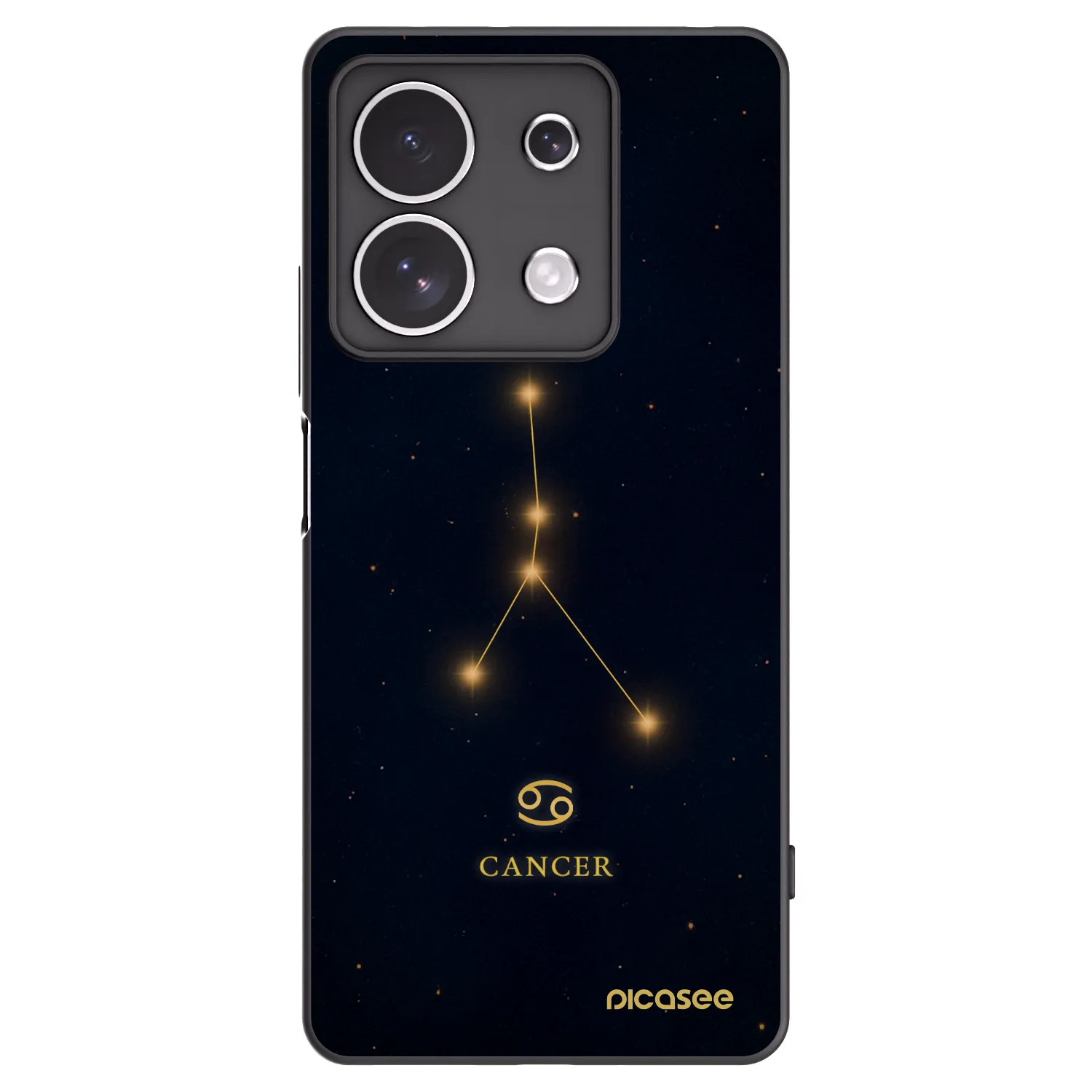 Picasee silikonski črni ovitek za Xiaomi Redmi Note 13 4G - CANCER