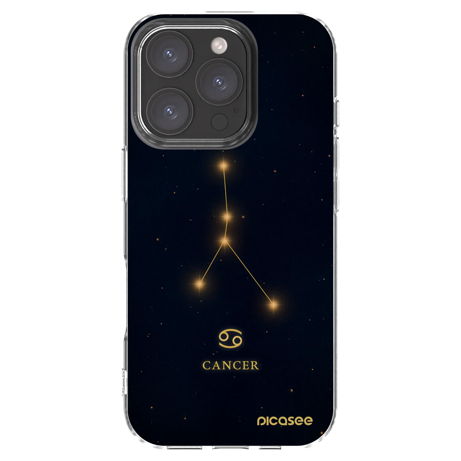 Picasee silikonski prozorni ovitek za Apple iPhone 16 Pro - CANCER