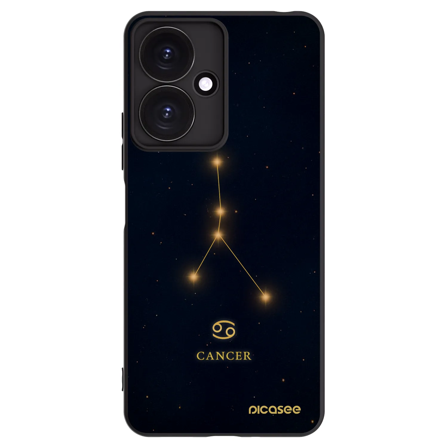 Picasee silikonski črni ovitek za Xiaomi Redmi 13C 5G - CANCER