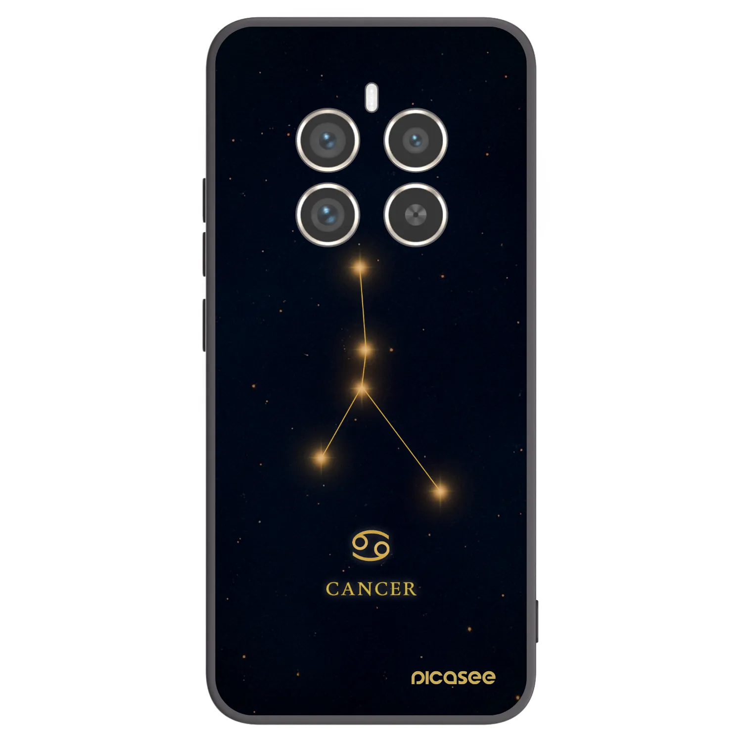 Picasee silikonski črni ovitek za Realme 12 Pro 5G - CANCER