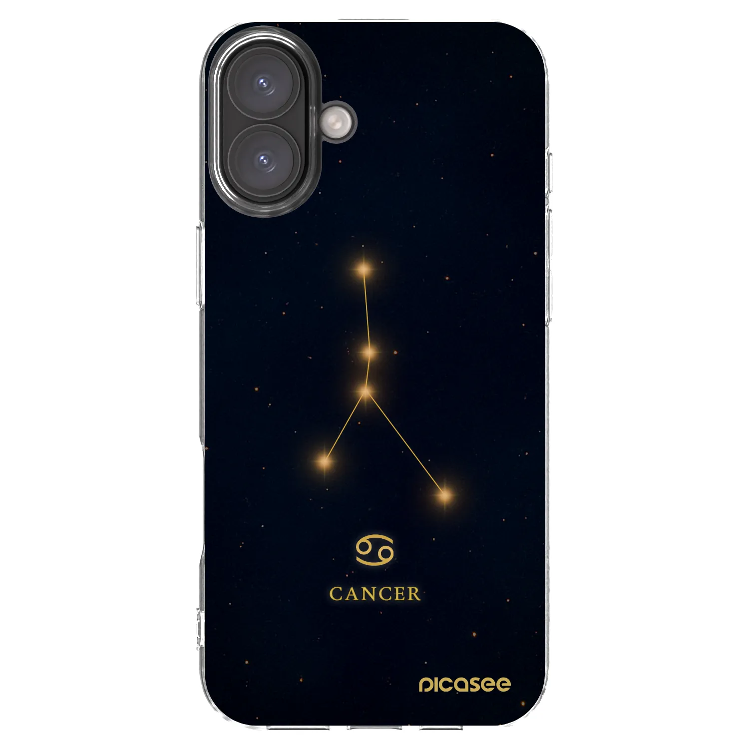 Picasee silikonski prozorni ovitek za Apple iPhone 16 Plus - CANCER