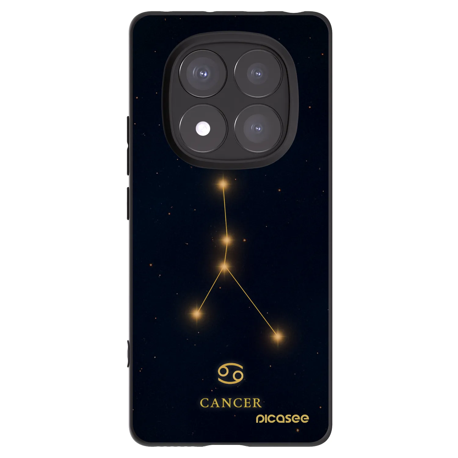 Picasee silikonski črni ovitek za Xiaomi Redmi Note 14 Pro 5G - CANCER