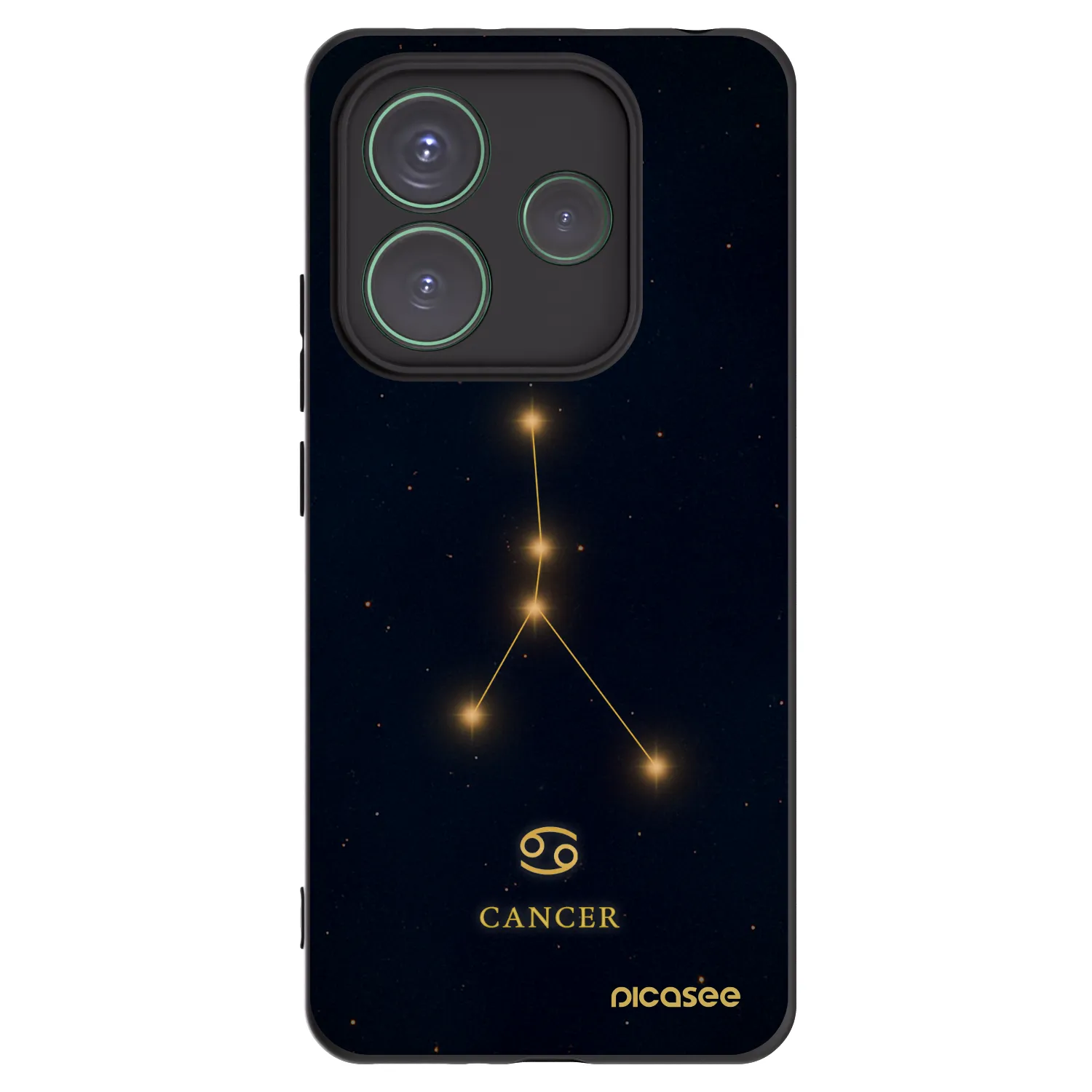 Picasee silikonski črni ovitek za Xiaomi Redmi Note 14 5G - CANCER