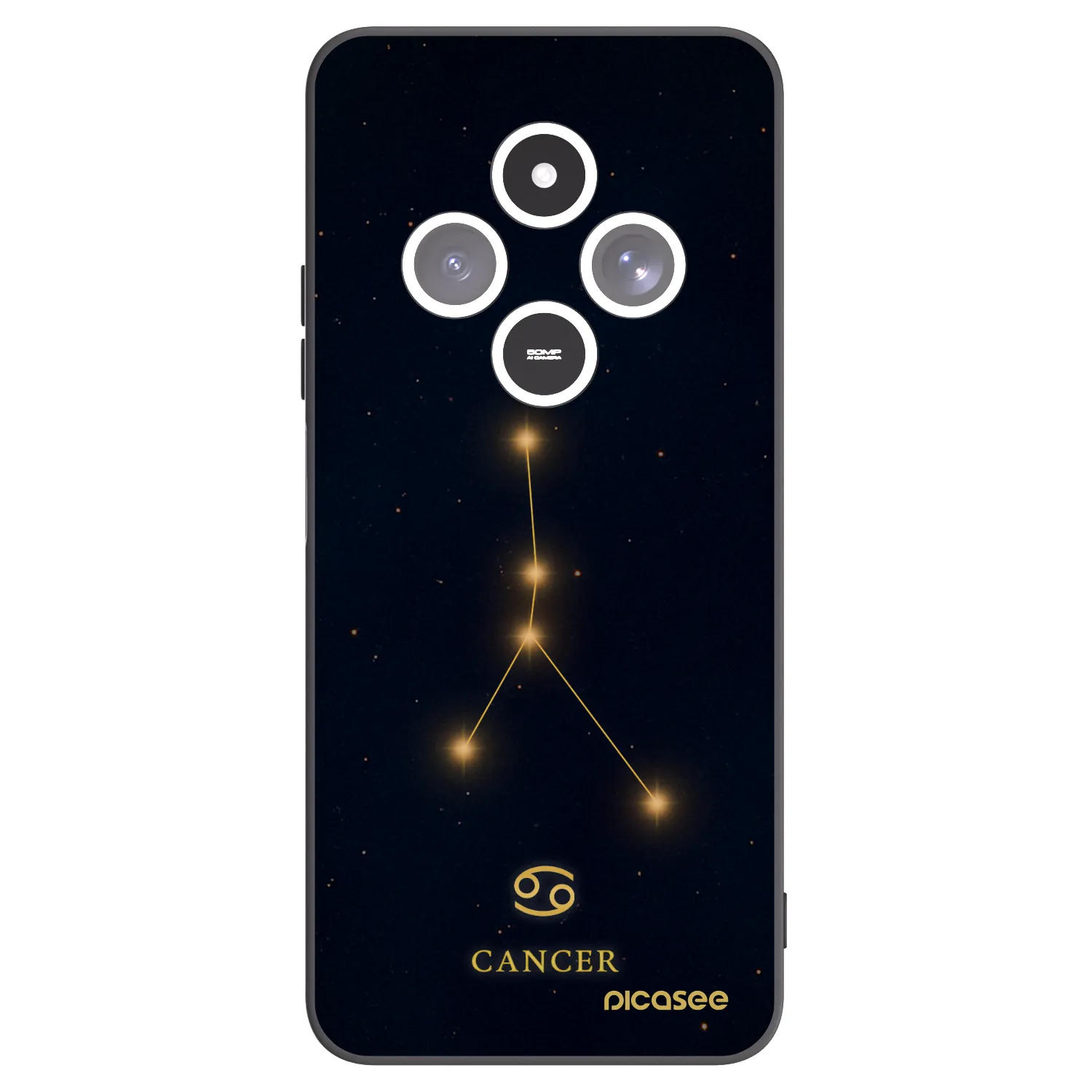 Picasee silikonski črni ovitek za Xiaomi Redmi 14C - CANCER