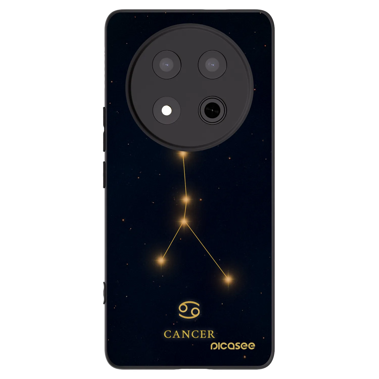 Picasee silikonski črni ovitek za Honor Magic7 Lite 5G - CANCER