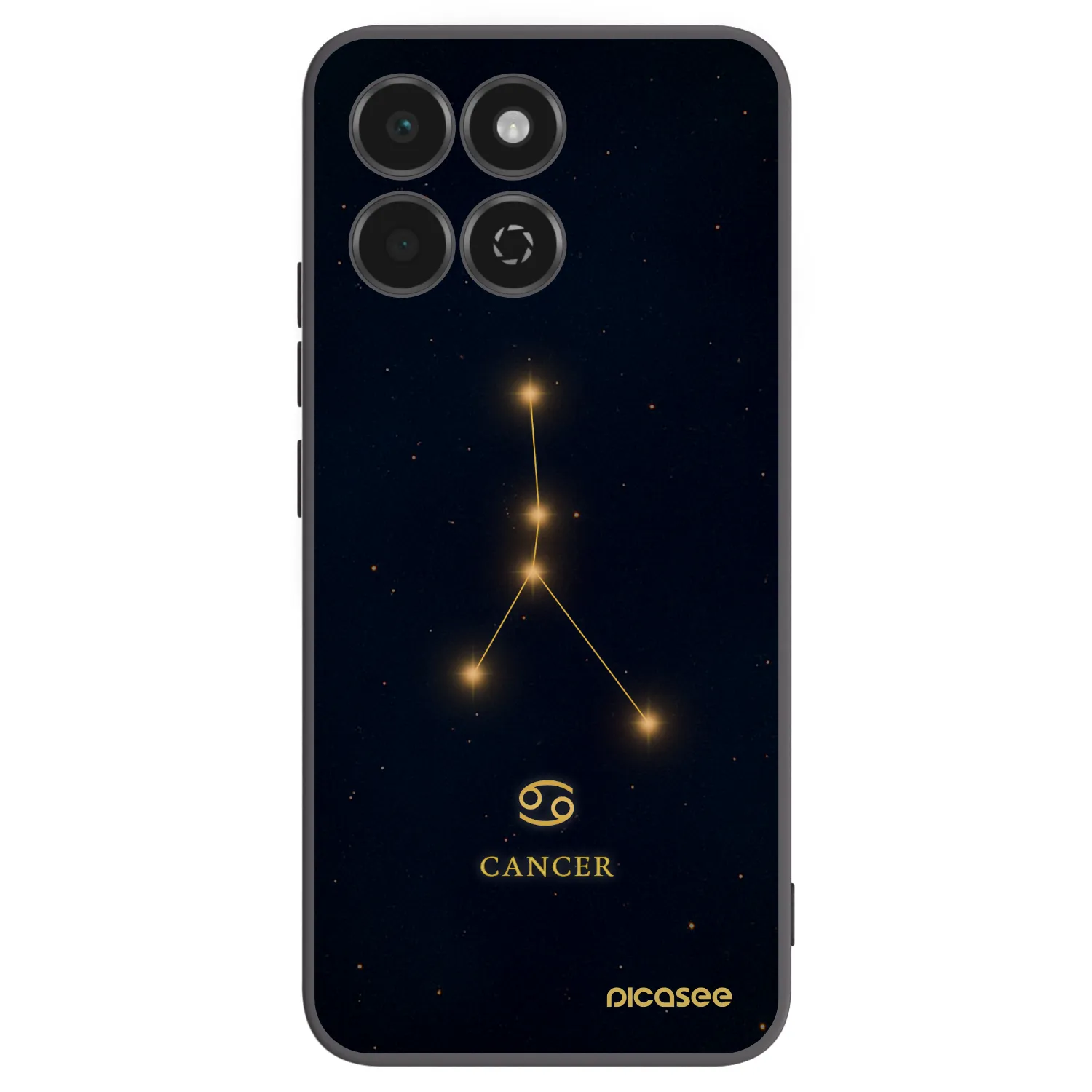 Picasee silikonski črni ovitek za Honor 200 Smart 5G - CANCER