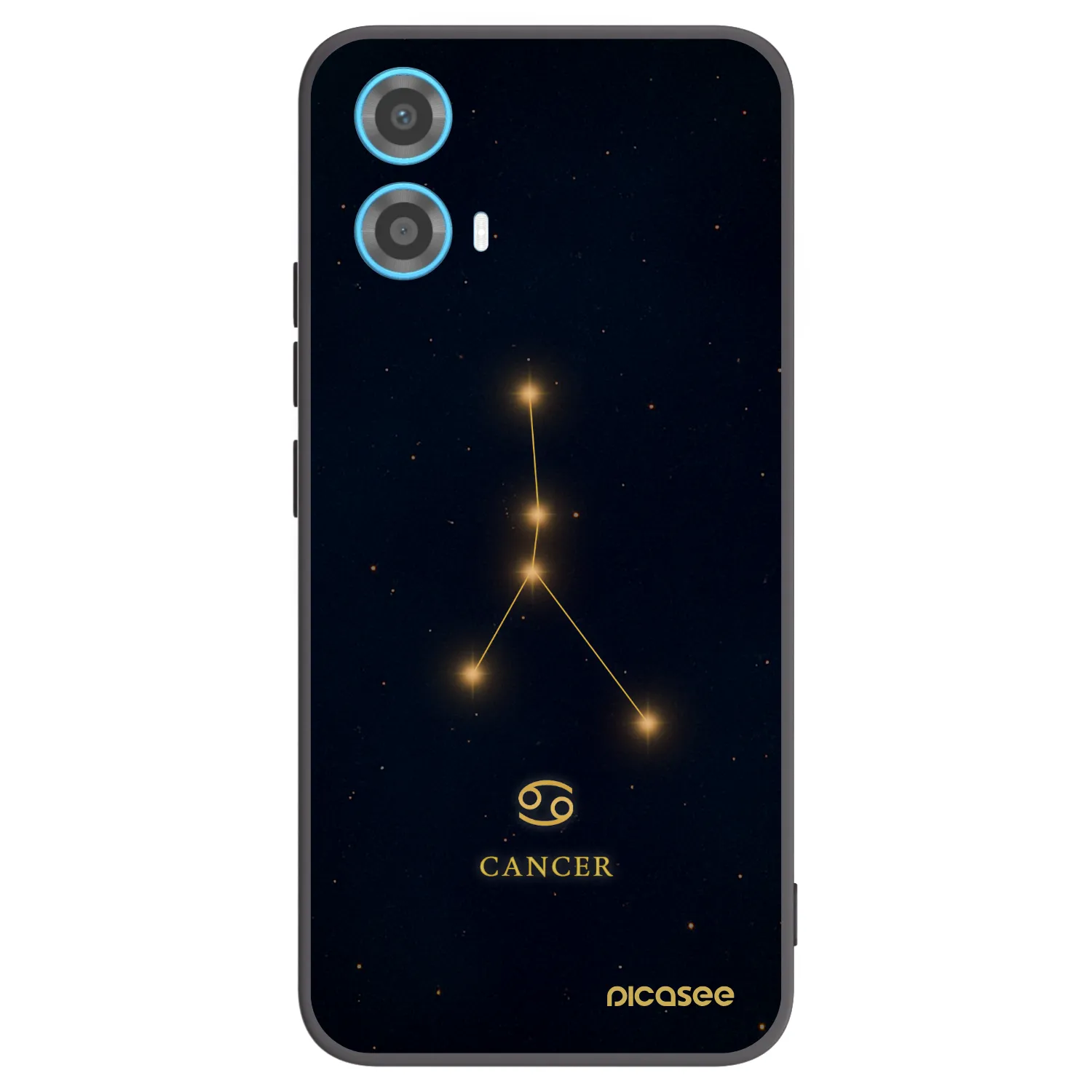 Picasee silikonski črni ovitek za Motorola Moto G34 5G - CANCER