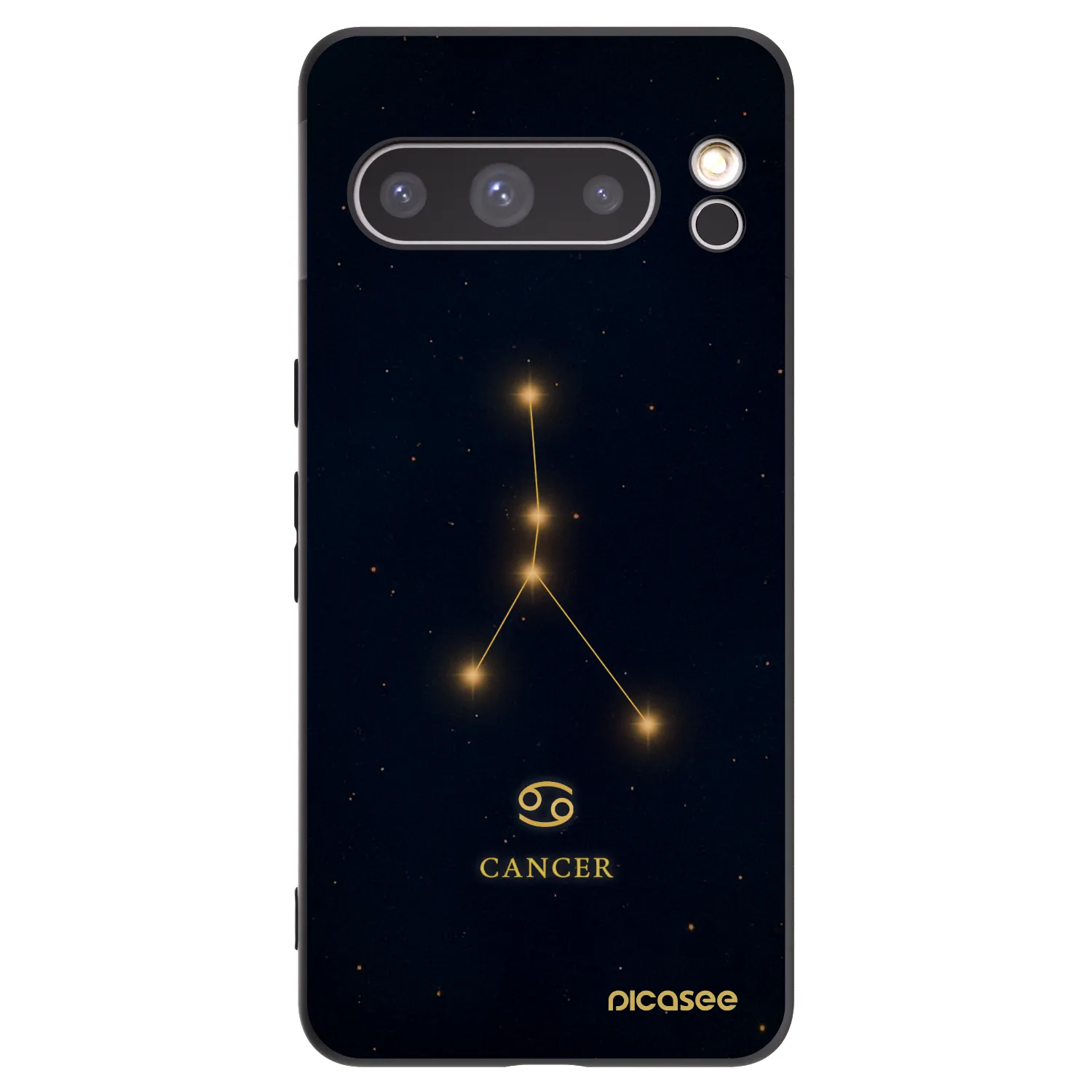 Picasee silikonski črni ovitek za Google Pixel 8 Pro - CANCER