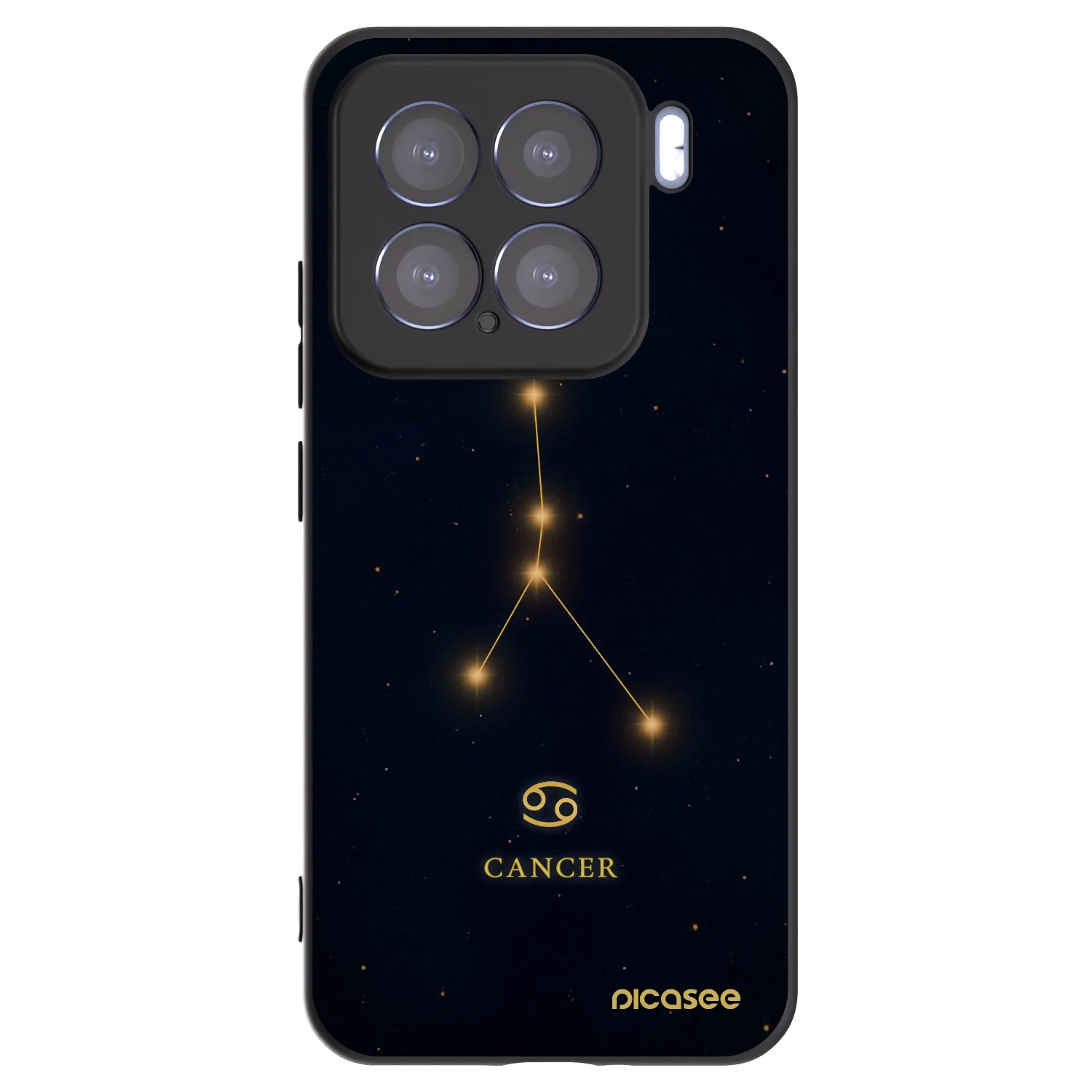 Picasee silikonski črni ovitek za Xiaomi 15 - CANCER