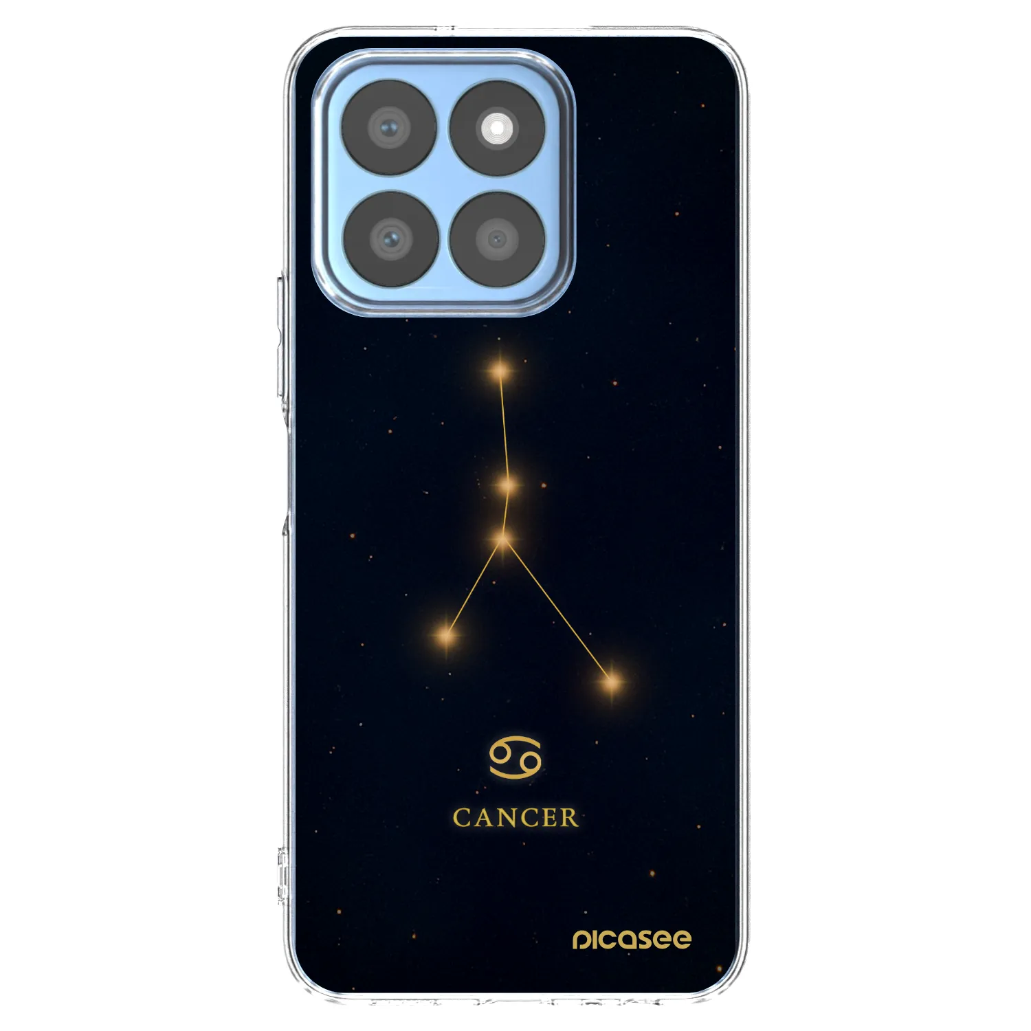 Picasee silikonski prozorni ovitek za Honor X8c - CANCER