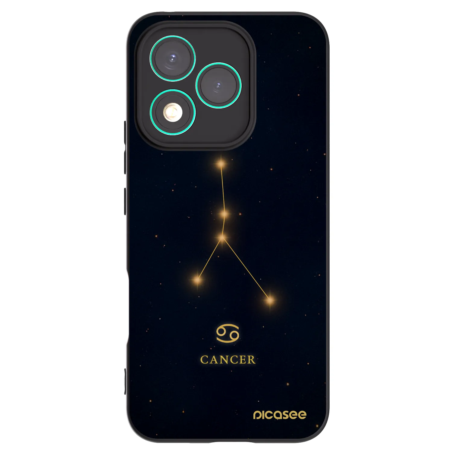 Picasee silikonski črni ovitek za Honor 400 Lite 5G - CANCER