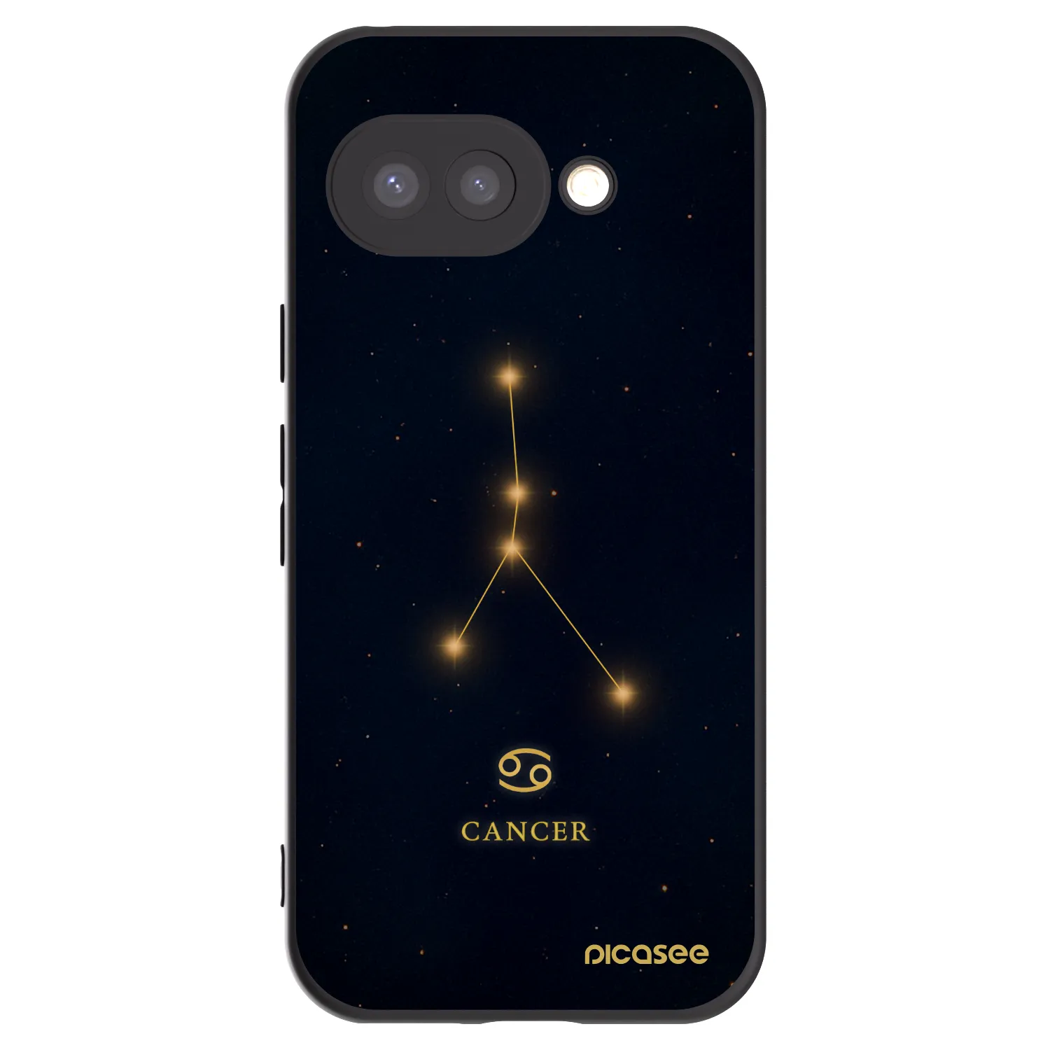 Picasee silikonski črni ovitek za Google Pixel 9a - CANCER