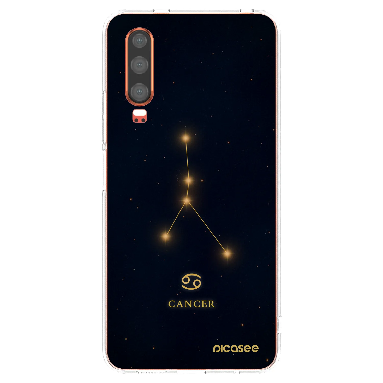 Picasee silikonski prozorni ovitek za Huawei P30 - CANCER