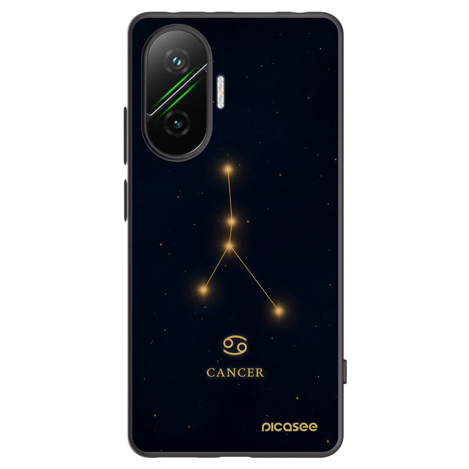 Picasee silikonski črni ovitek za Xiaomi Poco F7 Pro 5G - CANCER