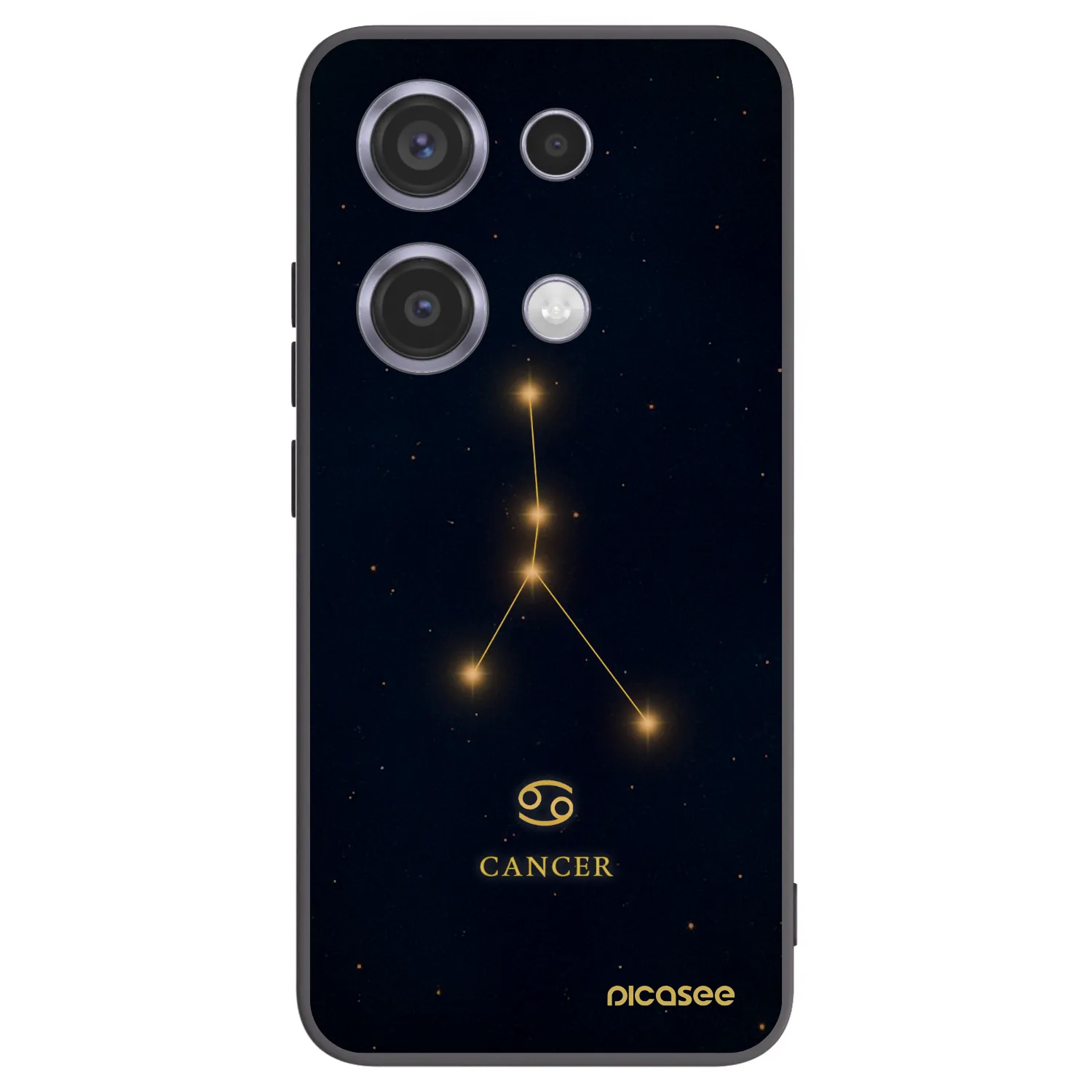 Picasee silikonski črni ovitek za Xiaomi Redmi Note 14S - CANCER