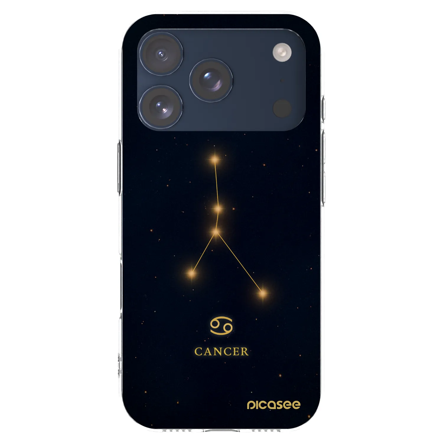 Picasee silikonski prozorni ovitek za Apple iPhone 17 Pro - CANCER