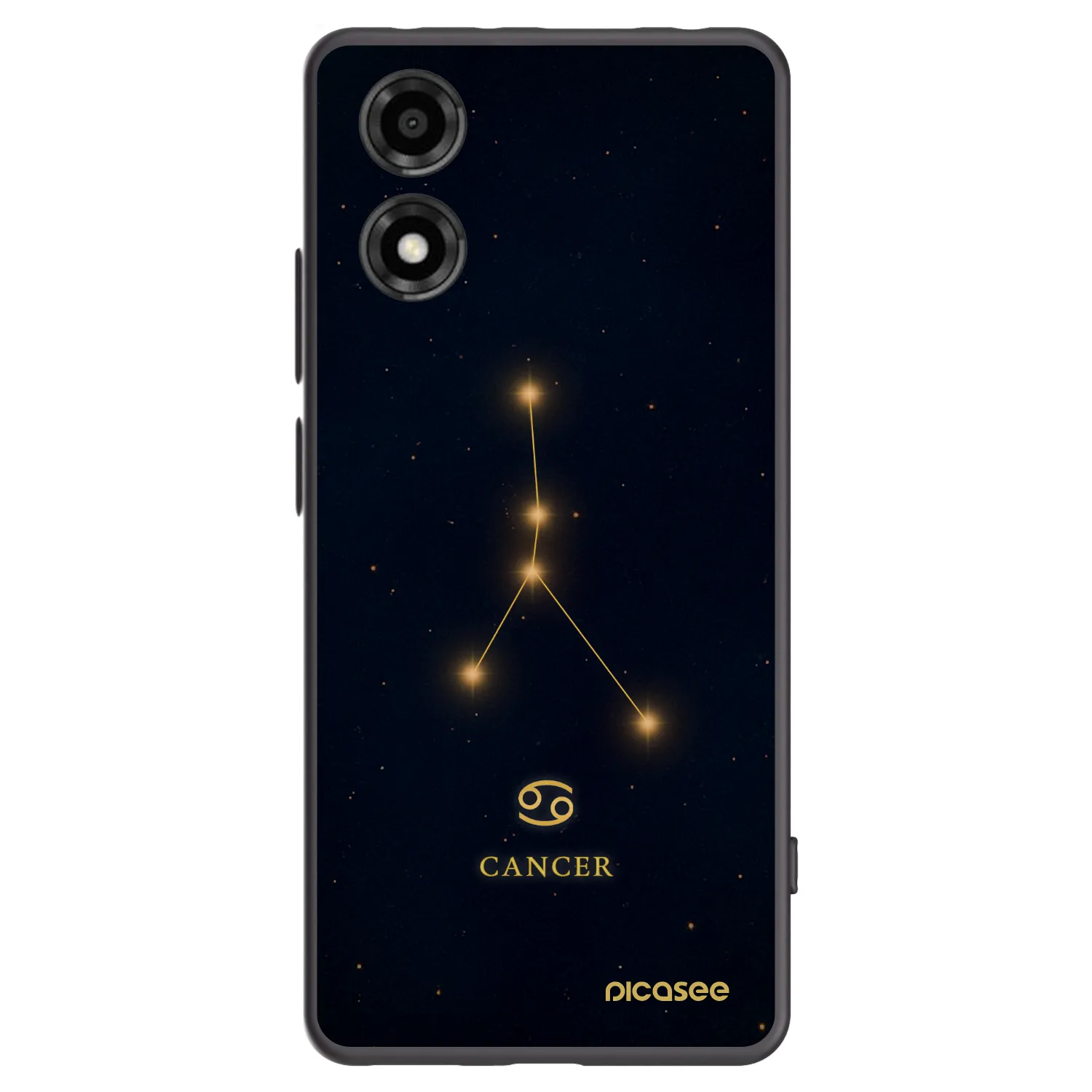 Picasee silikonski črni ovitek za Motorola Moto E14 - CANCER