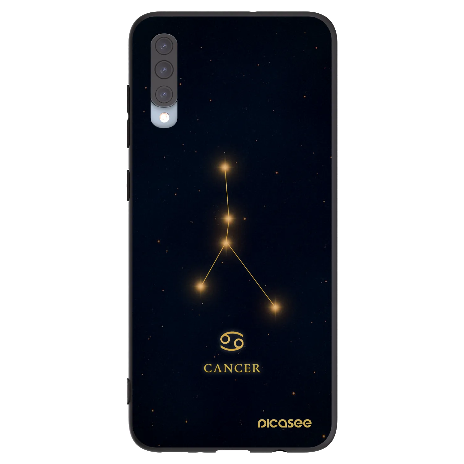 Picasee silikonski črni ovitek za Samsung Galaxy A70 A705F - CANCER