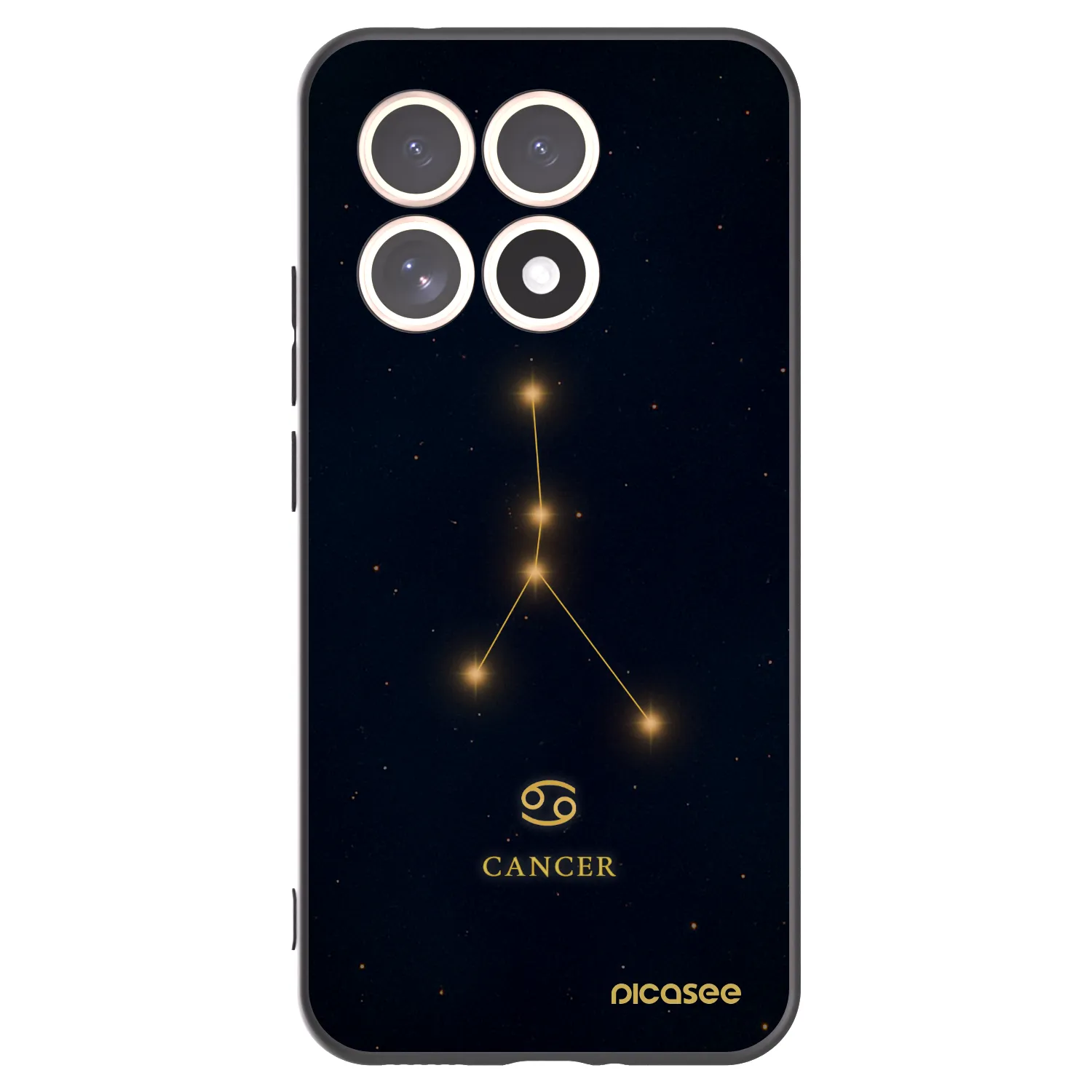 Picasee silikonski črni ovitek za Xiaomi 15T - CANCER