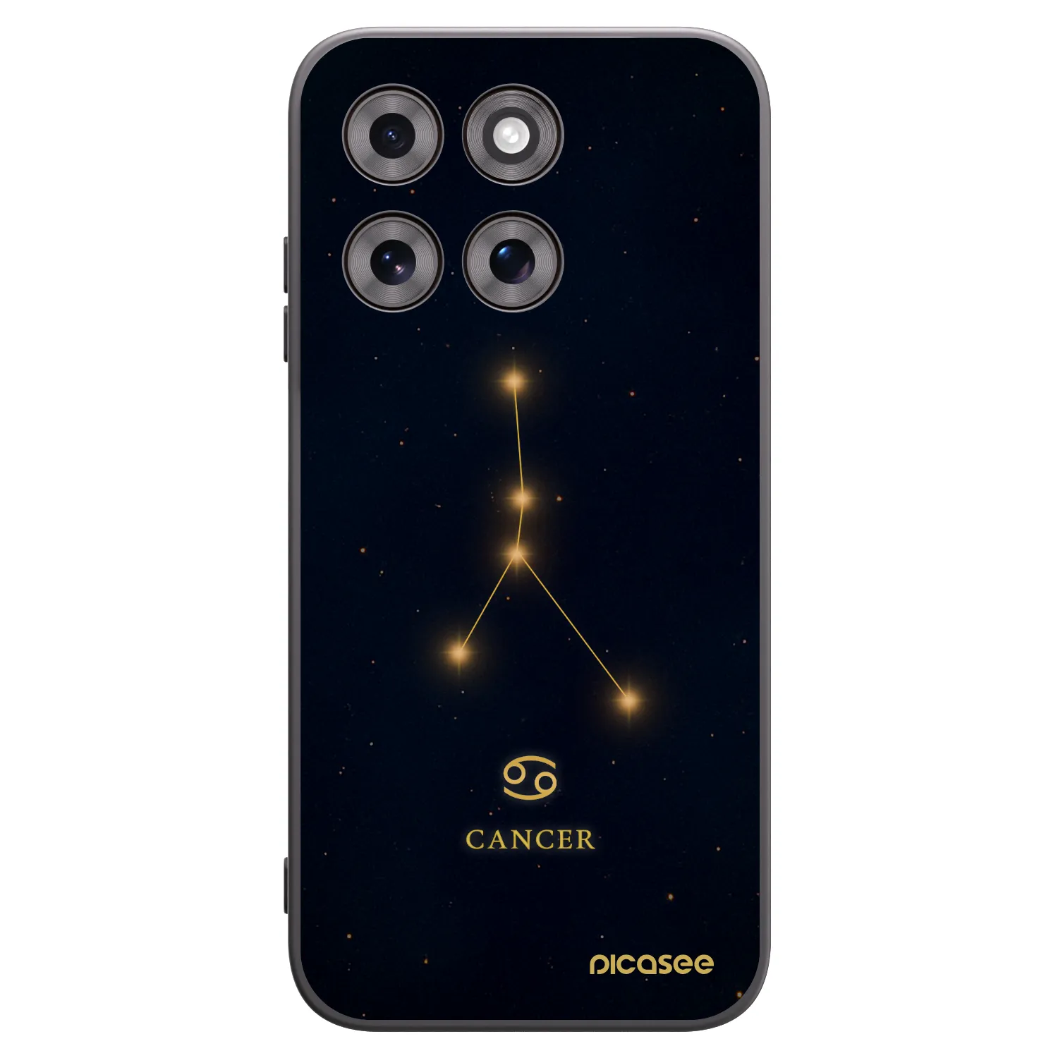 Picasee silikonski črni ovitek za Motorola Moto G77 - CANCER