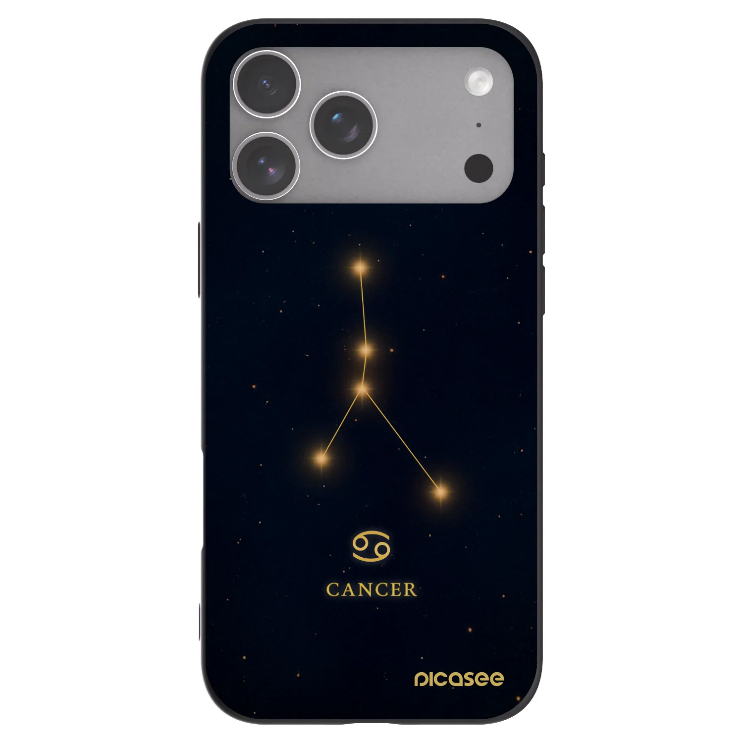 Picasee silikonski črni ovitek za Apple iPhone 18 Pro Max - CANCER
