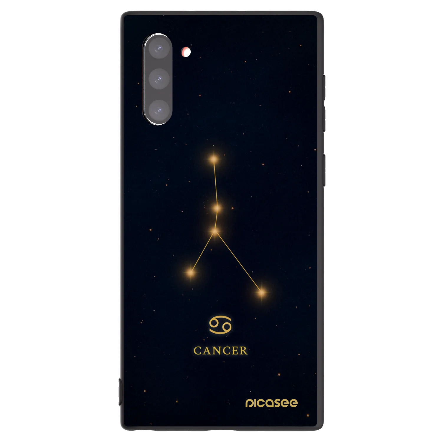 Picasee silikonski črni ovitek za Samsung Galaxy Note 10 N970F - CANCER