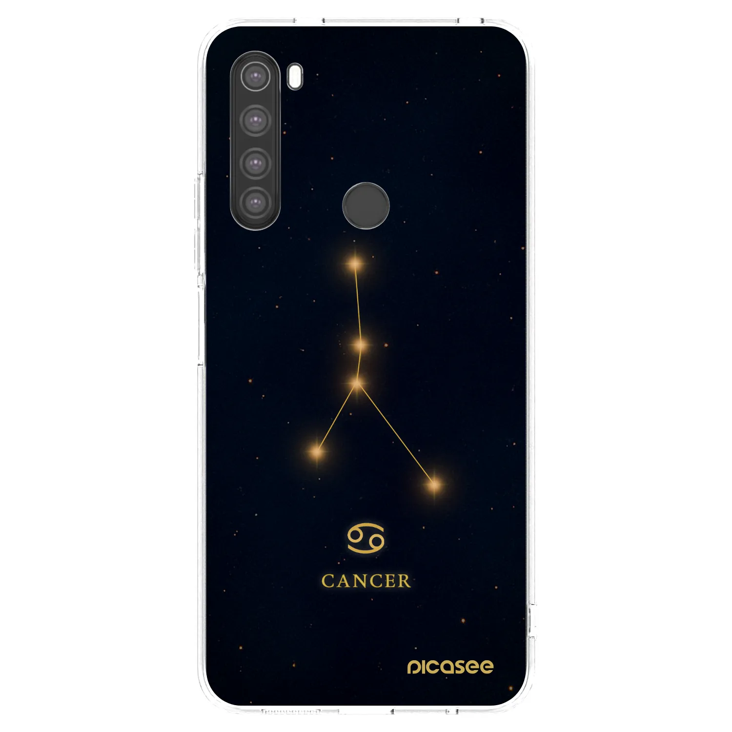Picasee silikonski prozorni ovitek za Xiaomi Redmi Note 8 - CANCER