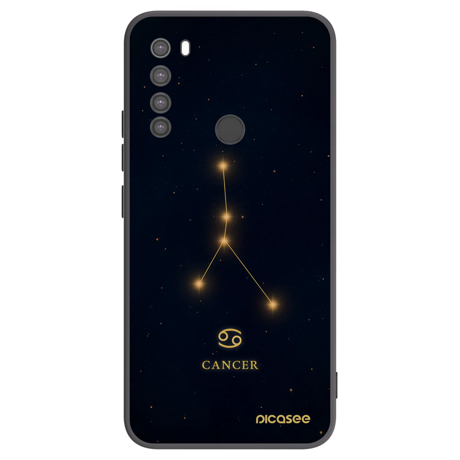 Picasee silikonski črni ovitek za Xiaomi Redmi Note 8 - CANCER