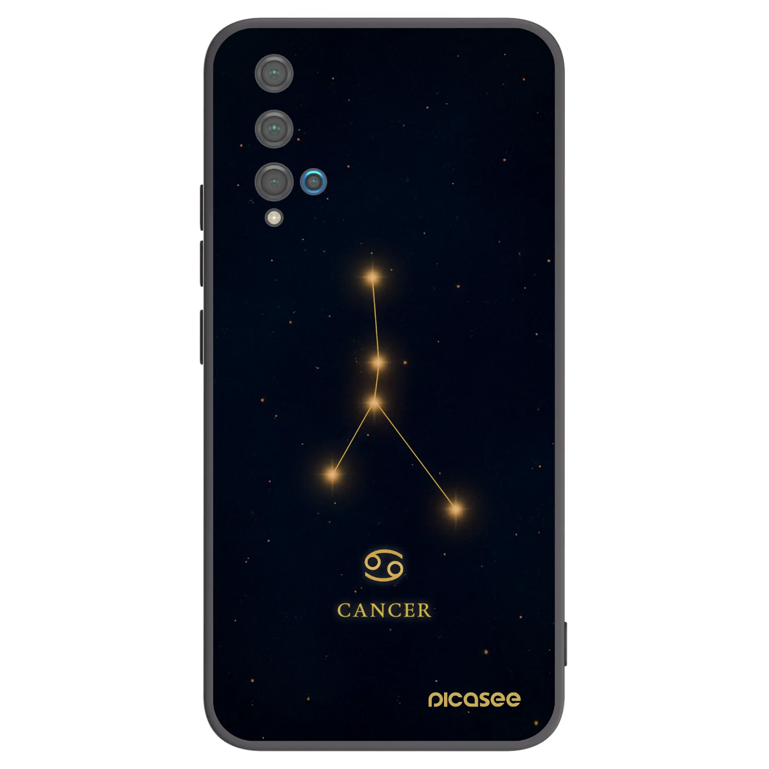 Picasee silikonski črni ovitek za Huawei Nova 5T - CANCER