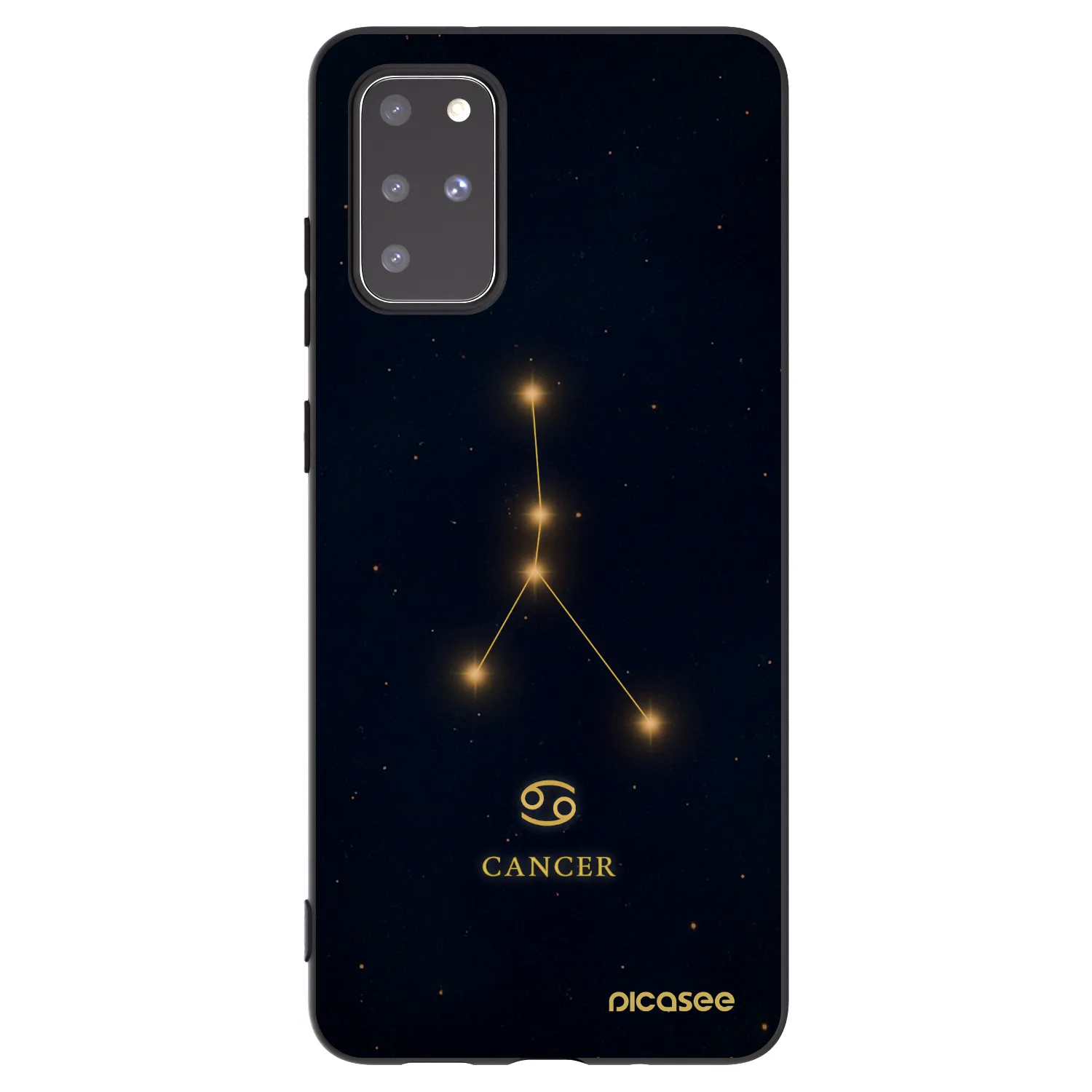 Picasee silikonski črni ovitek za Samsung Galaxy S20+ G985F - CANCER