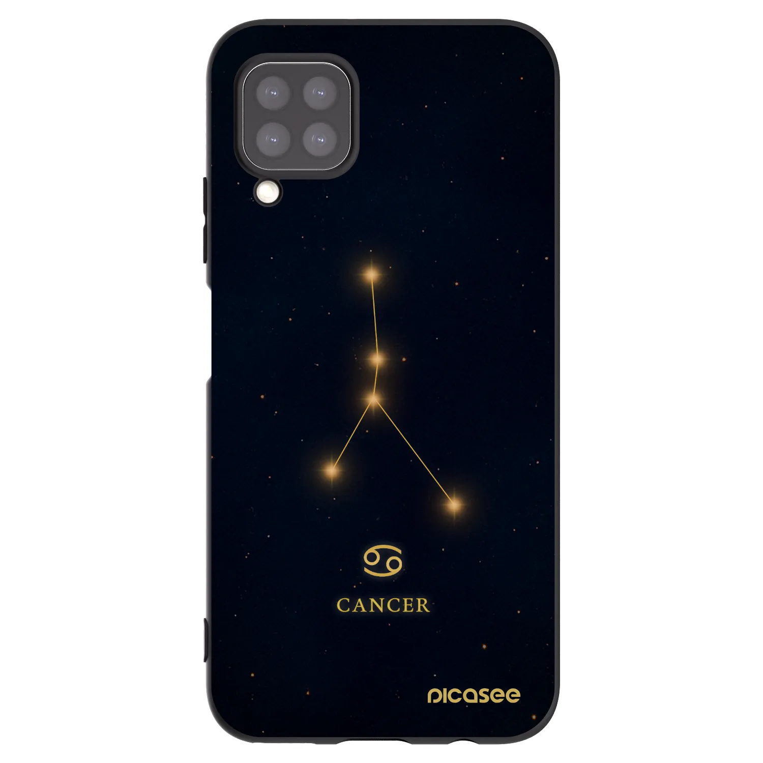 Picasee silikonski črni ovitek za Huawei P40 Lite - CANCER