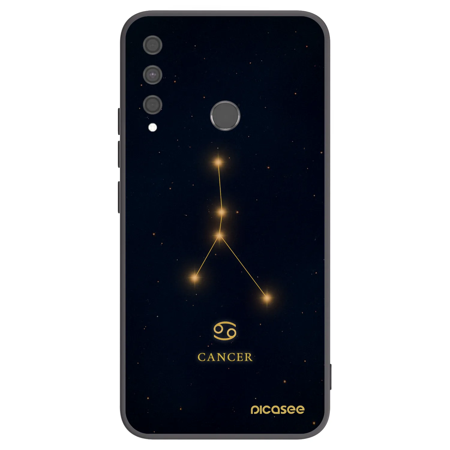 Picasee silikonski črni ovitek za Huawei P40 Lite E - CANCER