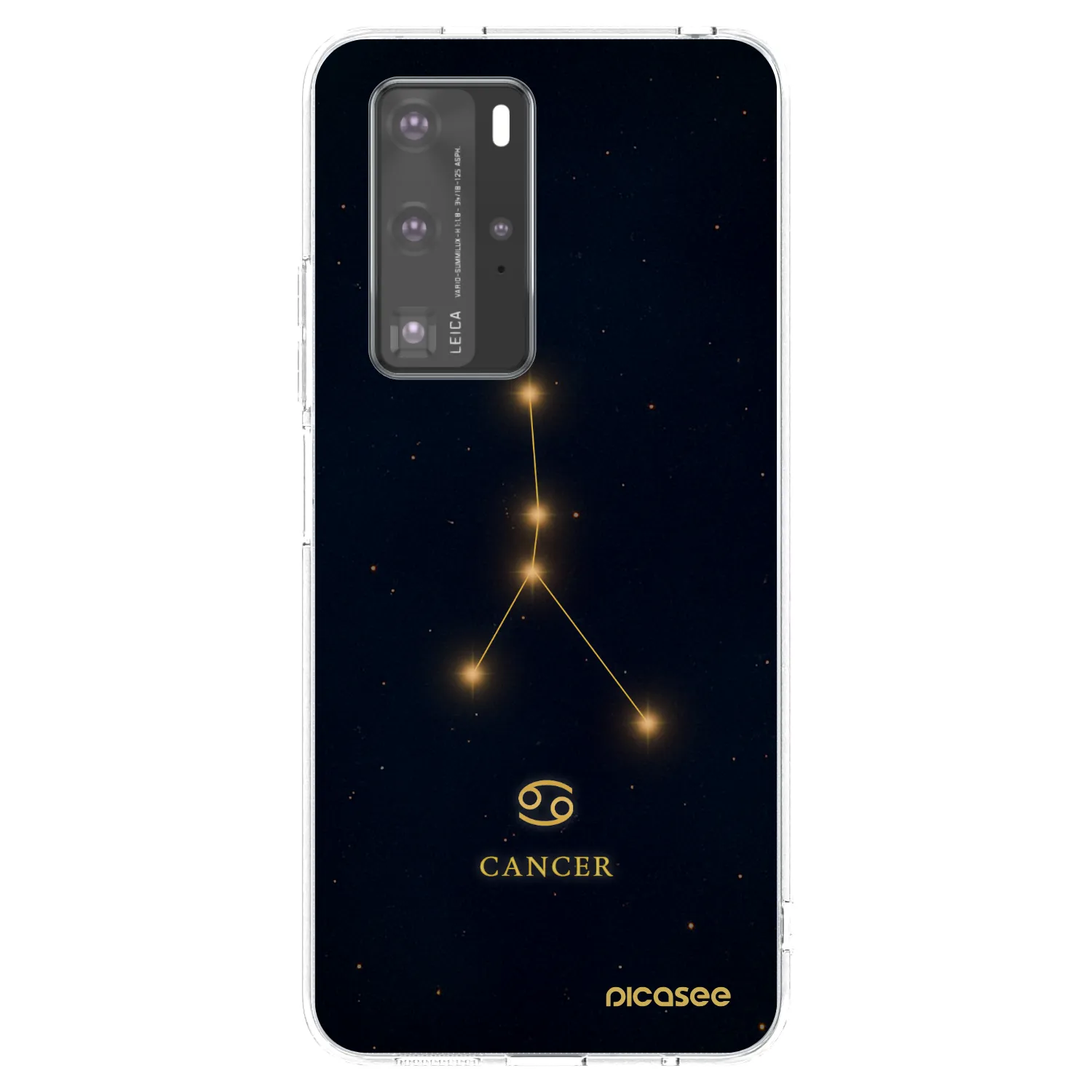 Picasee silikonski prozorni ovitek za Huawei P40 Pro - CANCER
