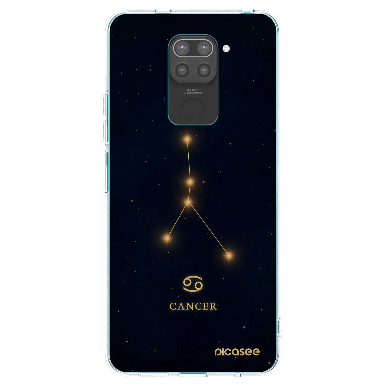 Picasee silikonski črni ovitek za Xiaomi Redmi Note 9 - CANCER