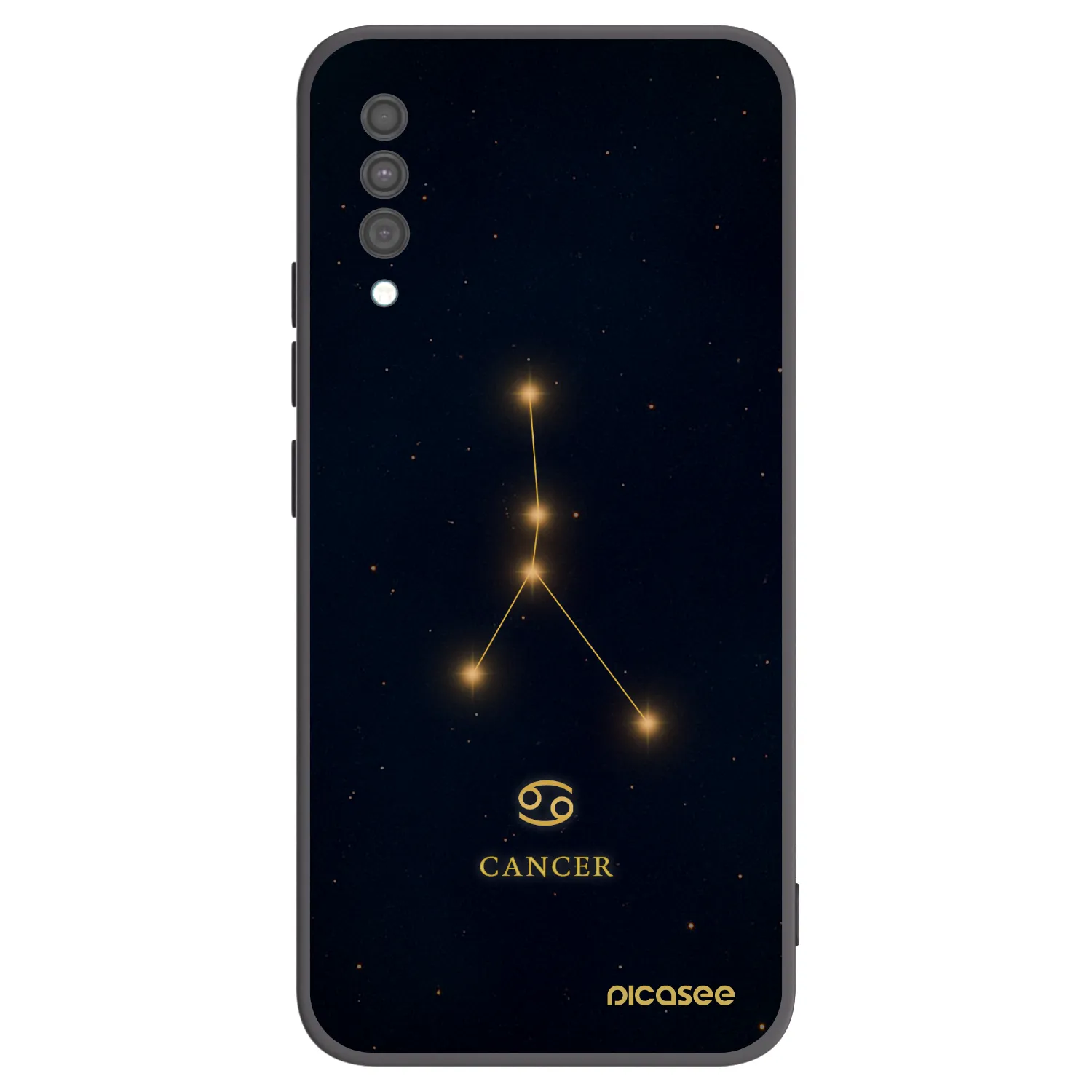 Picasee silikonski črni ovitek za Samsung Galaxy A30s A307F - CANCER