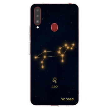 Picasee silikonski prozorni ovitek za Samsung Galaxy A20s - LEO