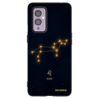 Picasee silikonski črni ovitek za OnePlus 9 - LEO