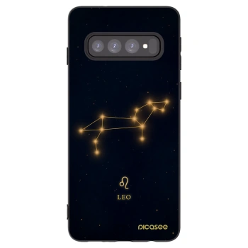 Picasee silikonski črni ovitek za Samsung Galaxy S10 G973 - LEO