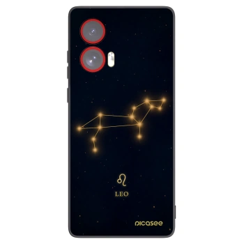 Picasee silikonski črni ovitek za Motorola Edge 50 Fusion - LEO