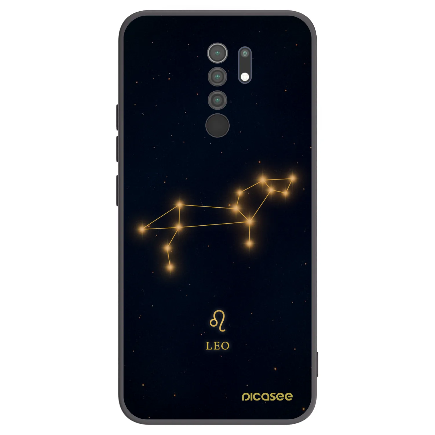 Picasee silikonski črni ovitek za Xiaomi Redmi 9 - LEO
