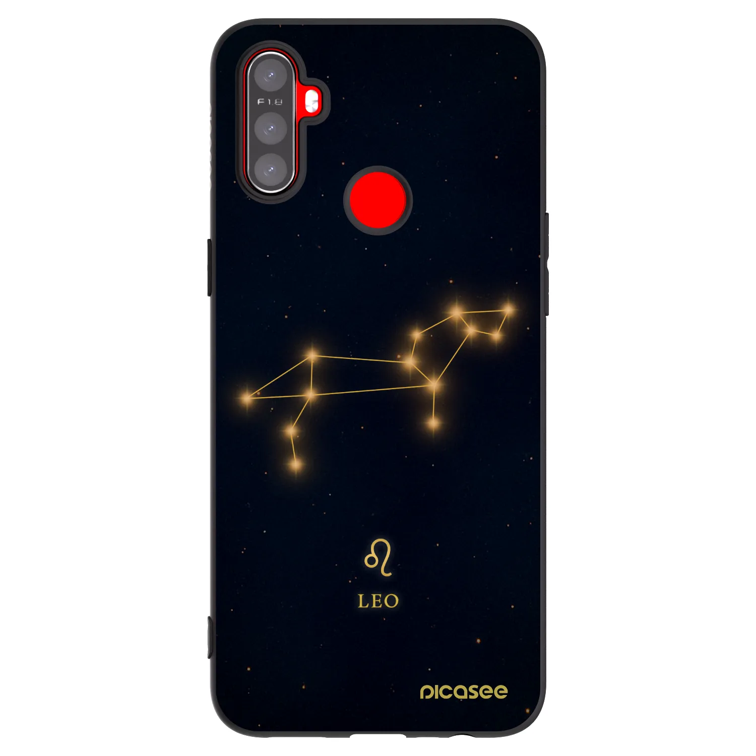 Picasee silikonski črni ovitek za Realme C3 - LEO