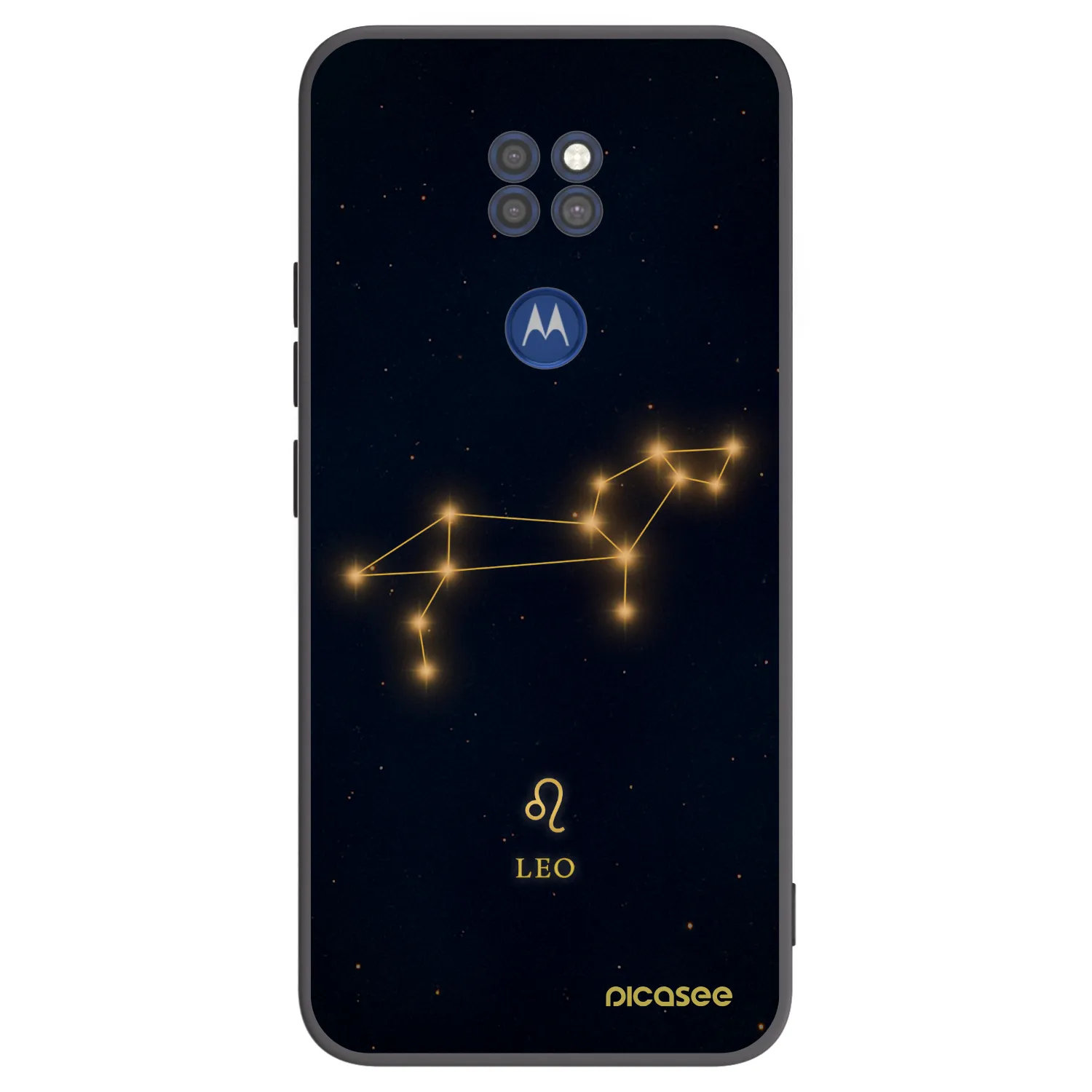 Picasee silikonski črni ovitek za Motorola Moto G9 Play - LEO