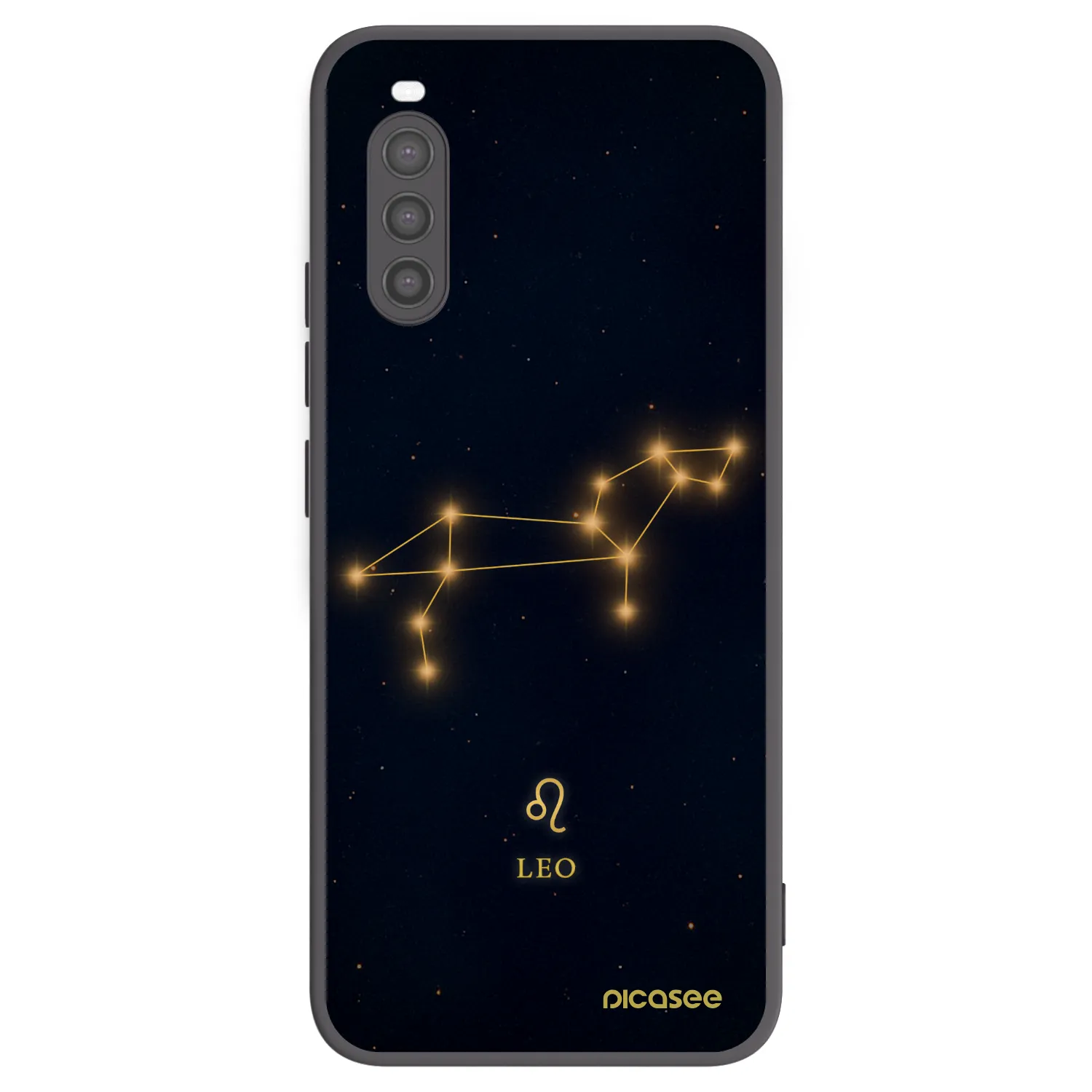 Picasee silikonski črni ovitek za Sony Xperia 10 II - LEO