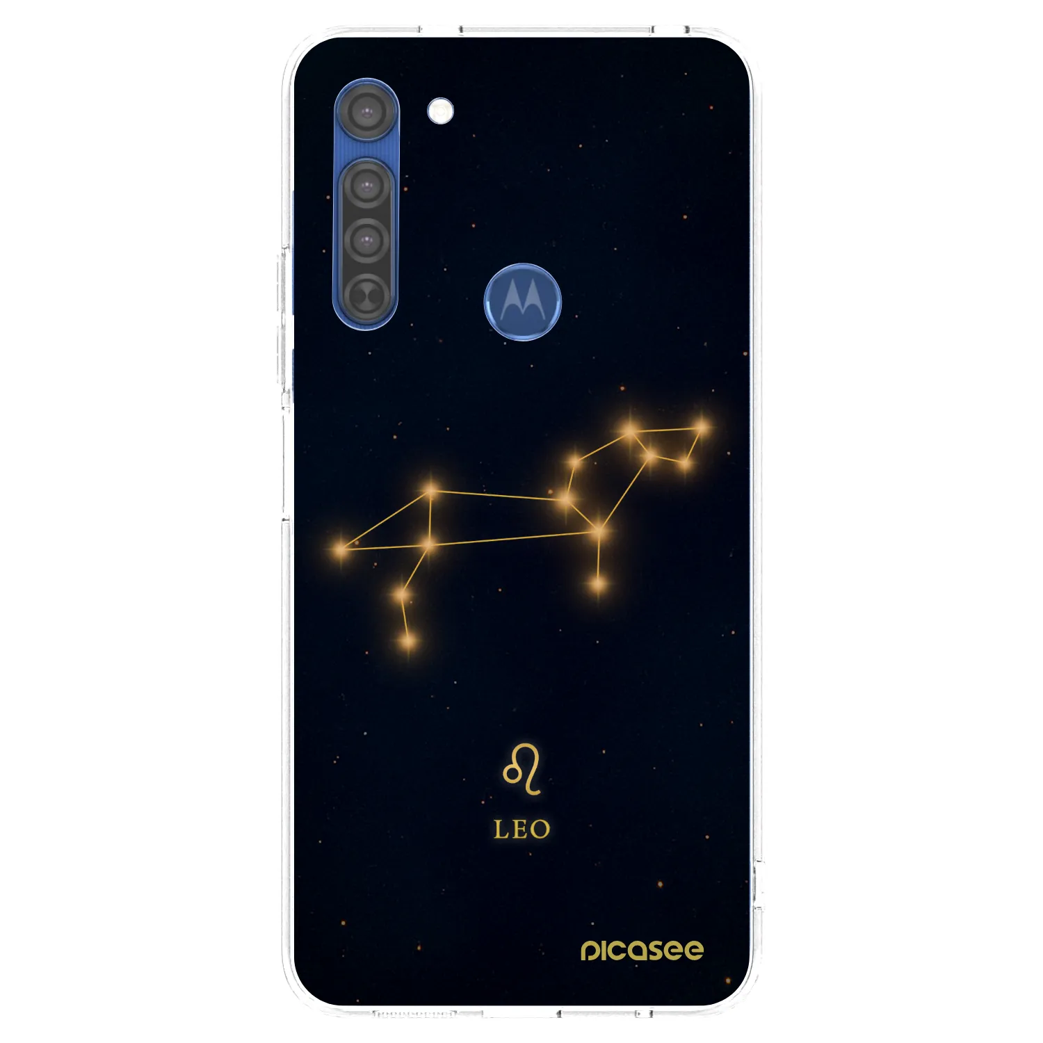 Picasee silikonski prozorni ovitek za Motorola Moto G8 - LEO