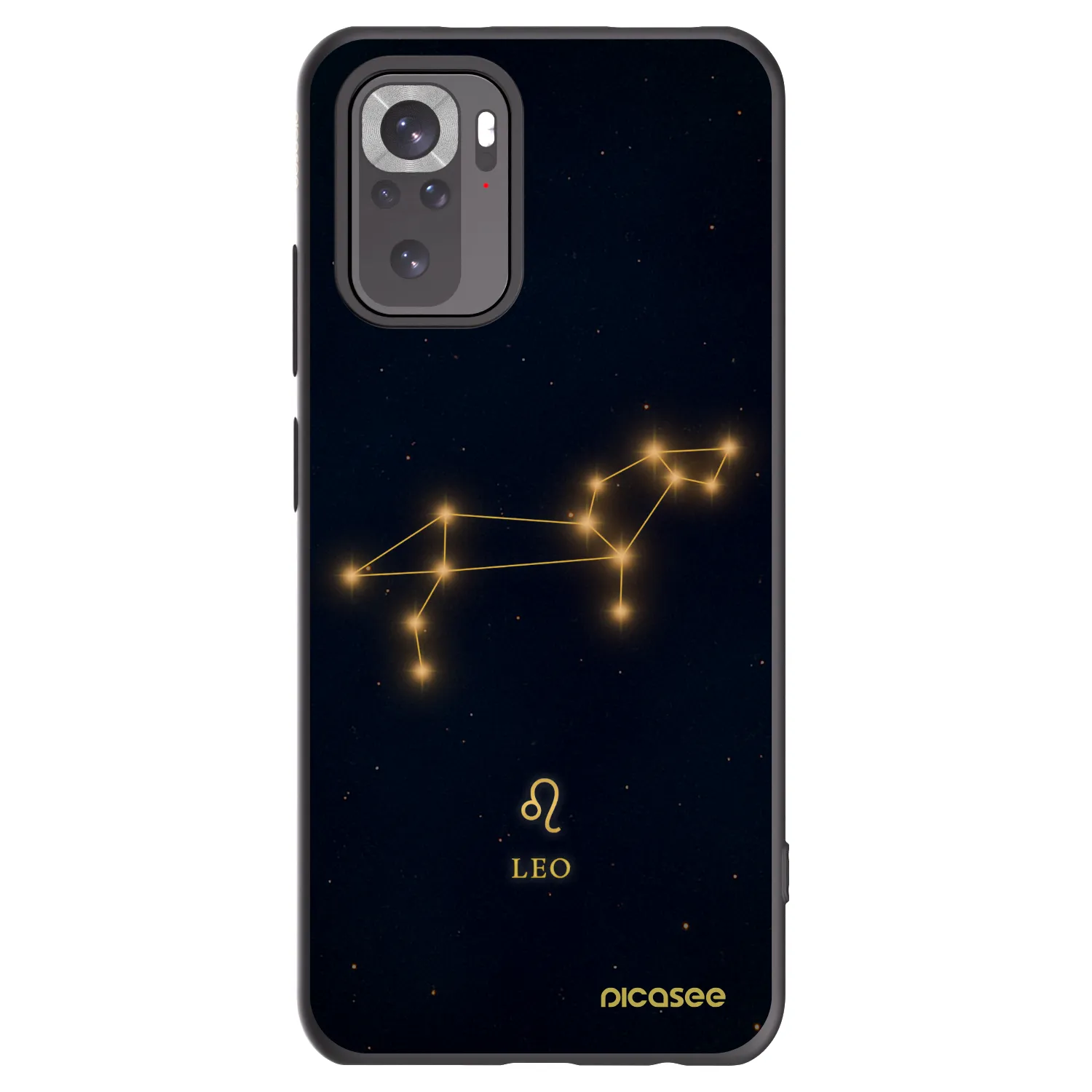 Picasee silikonski črni ovitek za Xiaomi Redmi Note 10 - LEO