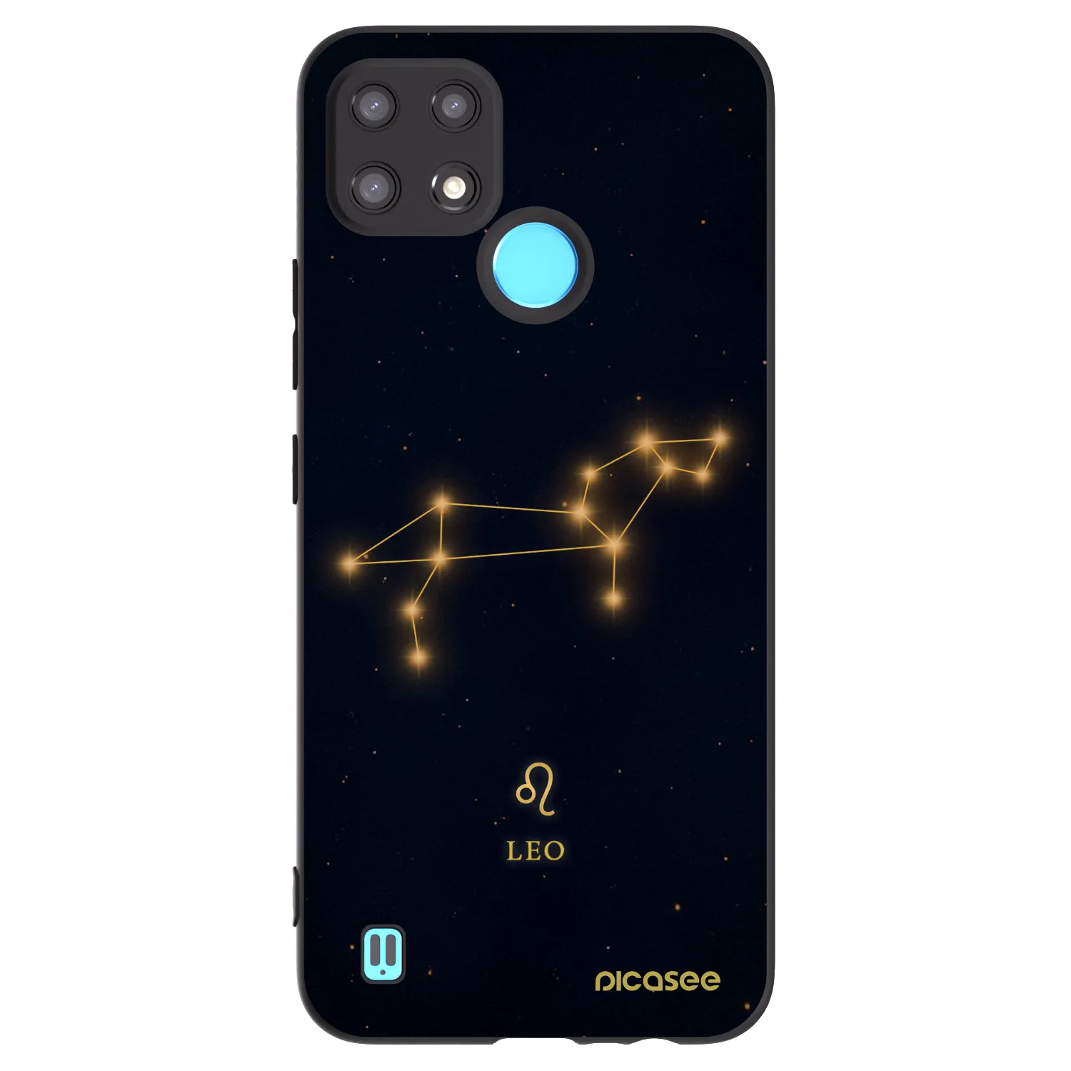 Picasee silikonski črni ovitek za Realme C21 - LEO